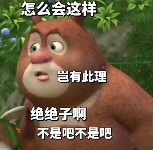 怎么会这样岂有此理绝绝子啊不是吧不是吧熊大熊二熊出没表情包