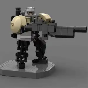 适用乐高星球大战骑兵区创意小型机甲模型可载人机器人拼装积木男