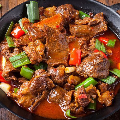 干锅驴肉500g加热即食带皮酒店饭店餐饮用特色菜半成品美食带皮