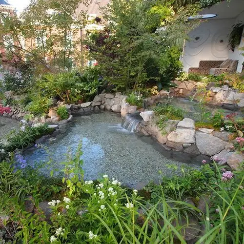 水池 别墅日式庭院