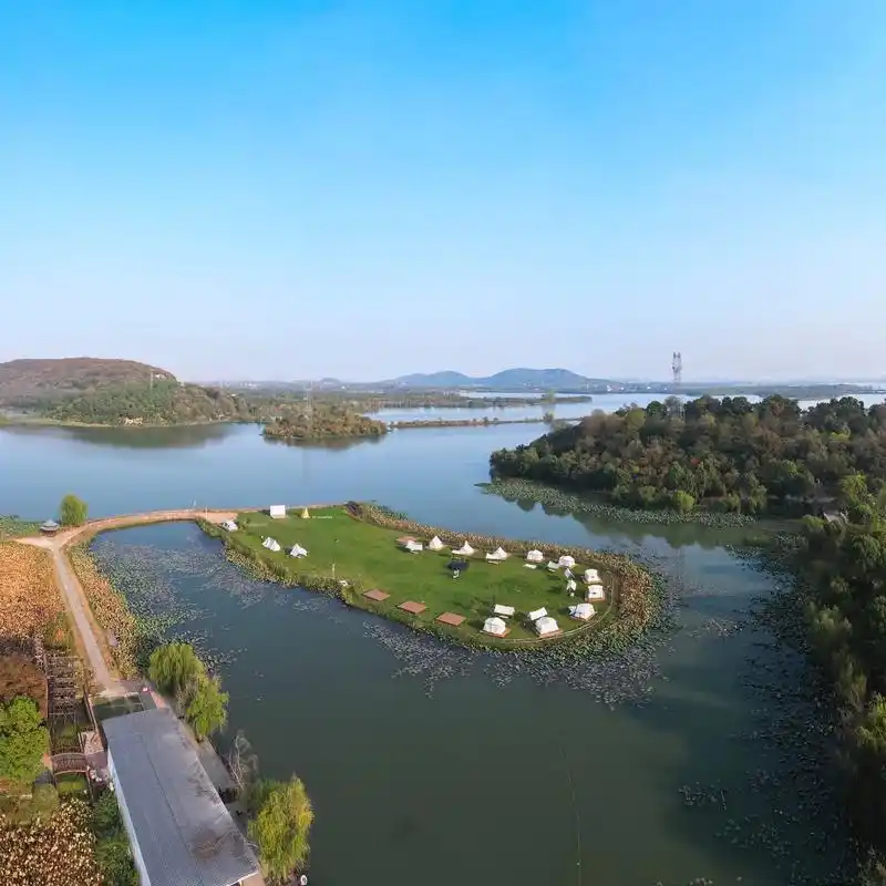 武汉市内7515宝藏湖心小岛露营地推荐7515