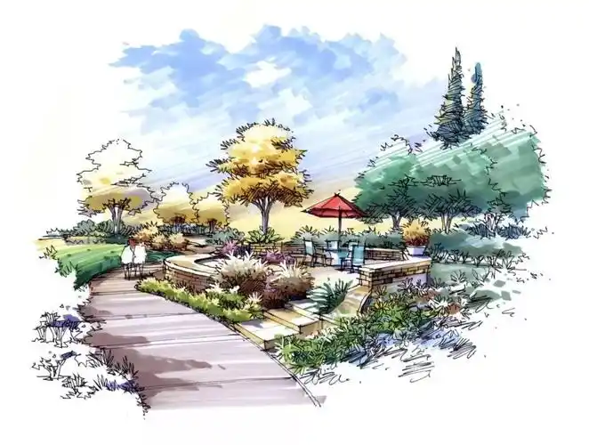 [分享]考研 |100张景观手绘万能效果图(收藏)