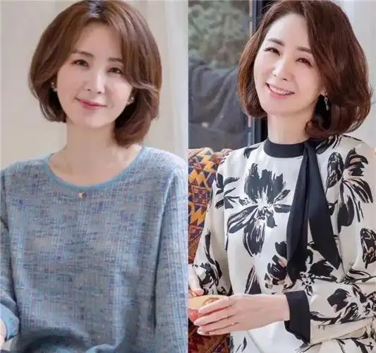 再次提醒:"齐肩卷"才是最适合中年女人的发型,洋气减龄还知性