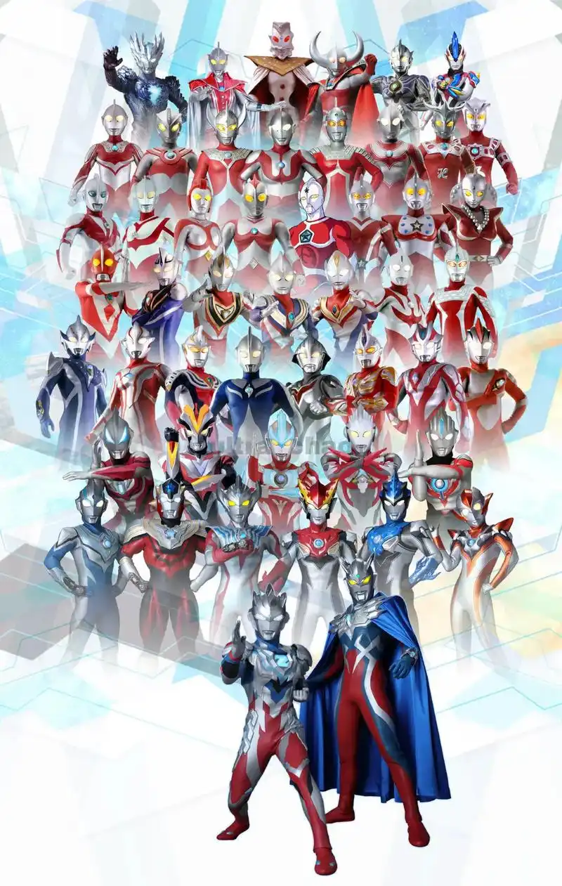 奥特曼全家福大合照 - 抖音