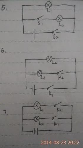 物理电路知识 画电路图