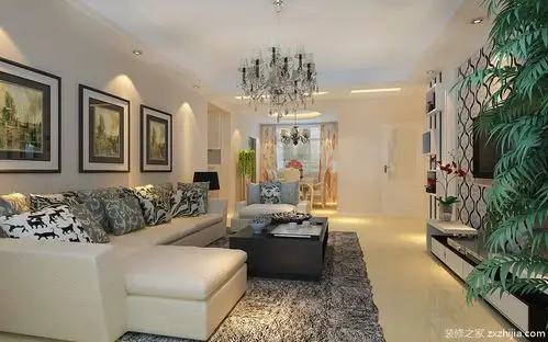 荣鑫园简约风格全包90平家装案例_装修案例图_天津装修之家装修效果图