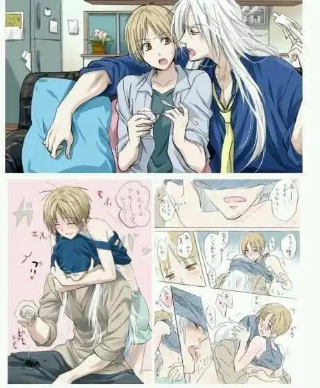 09:37  最佳答案 出自夏目友人帐 这是其中猫咪老师与夏目贵志的cp