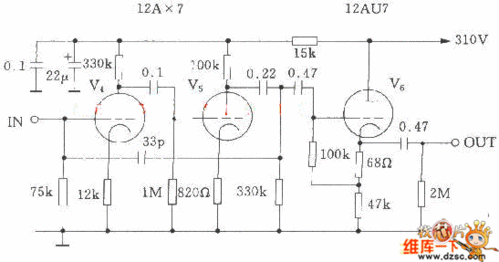 电子管麦景图mc275mcintosh275功率放大器电路图