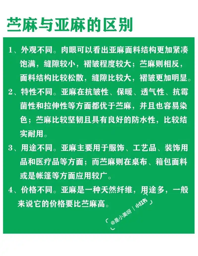 每天学习一点服装小知识～苎麻和亚麻的区别 97苎麻面料: 苎麻面料