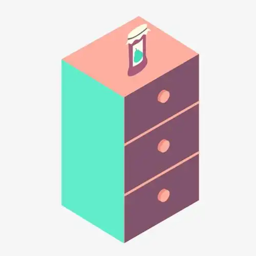 卡通储物柜矢量图下载