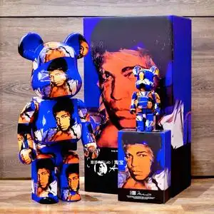 拳王阿里暴力熊积木熊公仔摆件berbrickandywarhol艺术家联名手办