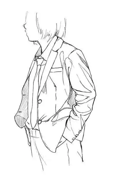 如何画帅气的动漫男生?西装画法不能不学!