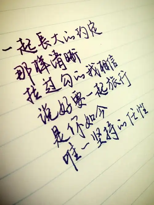 手写歌词原创爱情唯美蒲公英的约定周杰伦