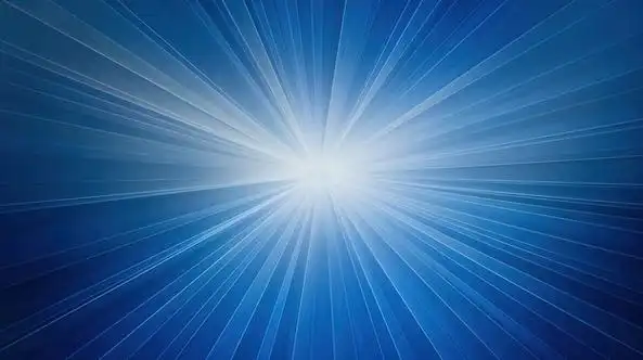 蓝色科技感发散射线简约背景