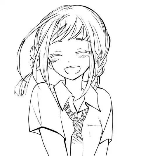 黑白线稿文字橡皮章动漫素材