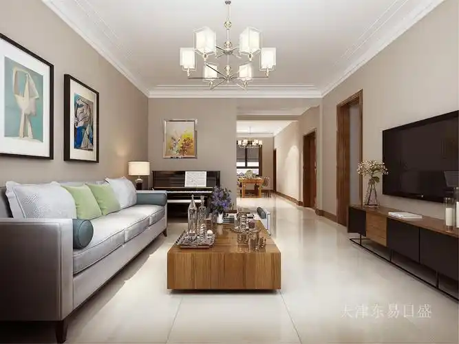 130平简约风格装修效果图,展现了温馨舒适的居住环境