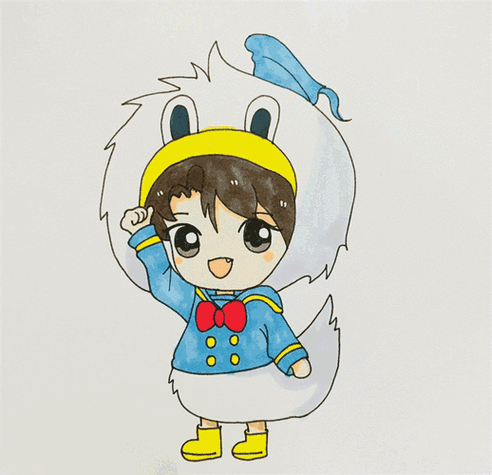 王俊凯卡通动漫简笔画