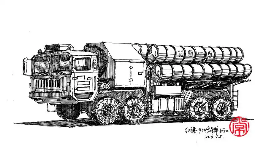 绘车丨2015阅兵式之导弹车|纯艺术|绘画|画设计 - 原创作品 - 站酷