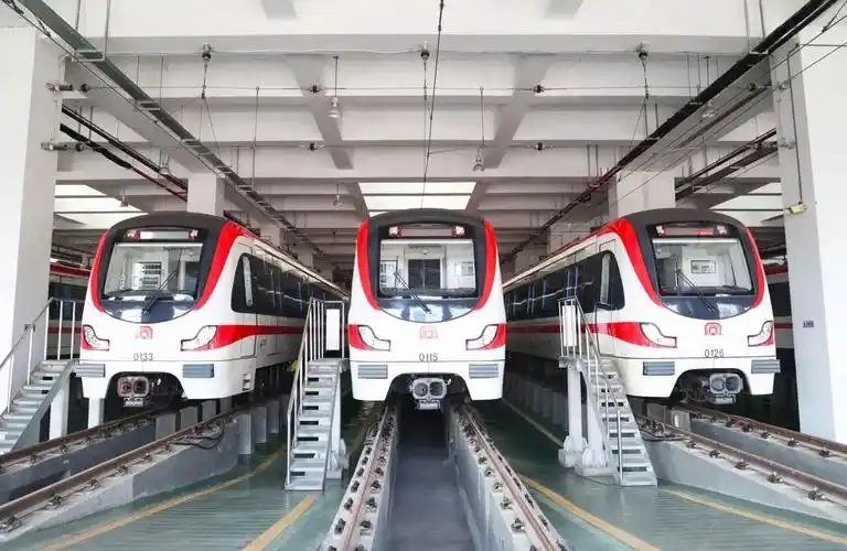 合肥轨道交通车1号线车辆段.全媒体记者 李予 摄