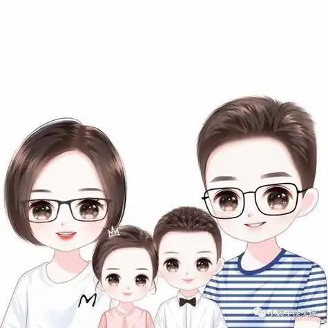 微信头像图片2021最新款一家四口 微信头像图片大全 -【爱个性】