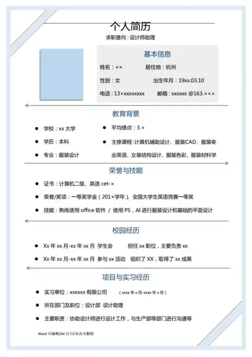 2021简约应届毕业生简历(正式版).docx 1页