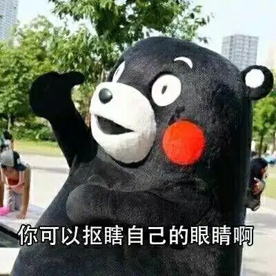 你可以抠瞎自己的眼睛啊