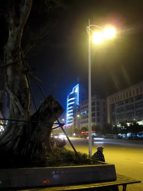 丰都美女 拍年前夜晚街景