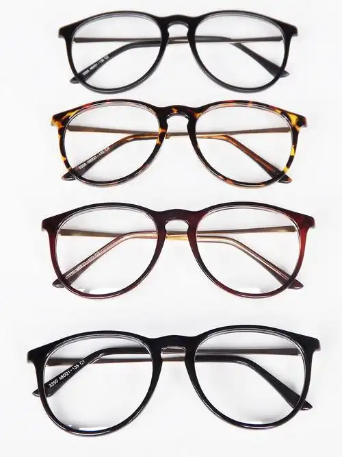 热销圆形眼镜框女可配近视显脸小