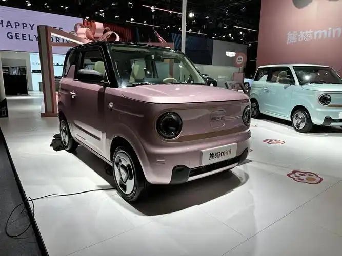 吉利熊猫mini车展正式亮相,该车是吉利旗下的微型电动车,采