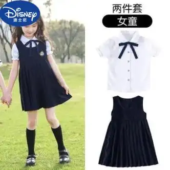服夏装儿童校服套装小学生夏季班服英伦学院风毕业照服装女生套装110
