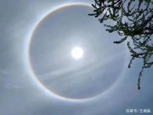 天空景象日月重合