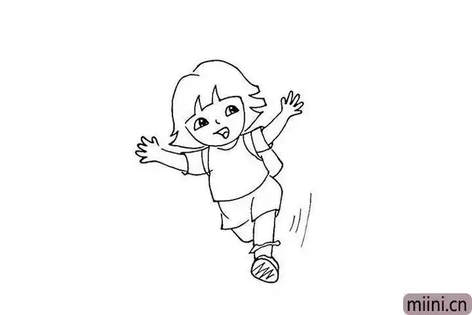 彩色图片怎么画跑步的小男孩的简笔画跑步的女孩简笔画熊孩子日记系列