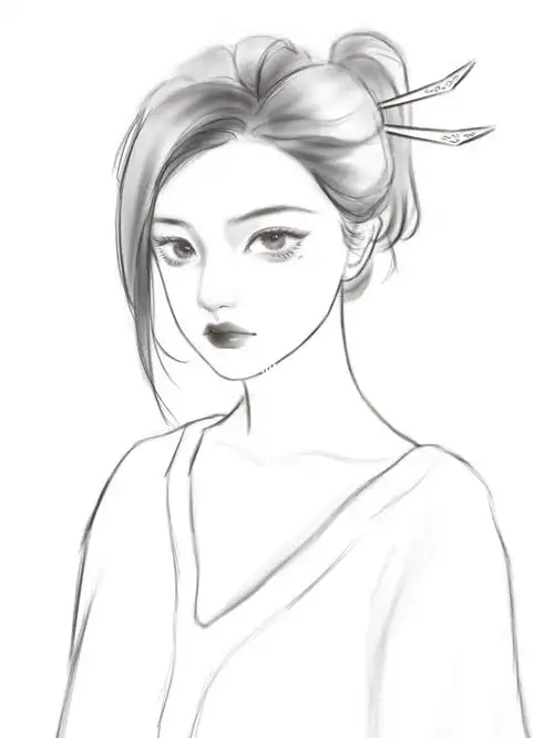 感觉没把女侠的英气画出来呢