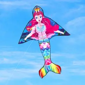 潍坊风筝美人鱼新款儿童微风易飞公主大人专用网红可爱女生风筝