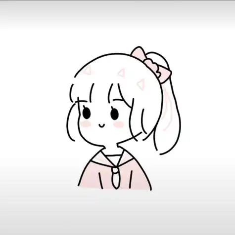 小女生卡通头像简笔画动漫女生头像 简笔画卡通小女孩简笔画 可爱卡通