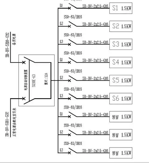 某高层电气系统图