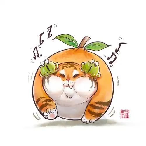 当老虎变成桔子?果然除了人,什么动物胖了都好看
