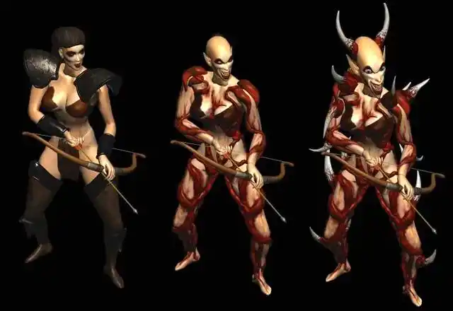 《暗黑破坏神2》中被恶魔操控的女武士——堕落的罗格射手