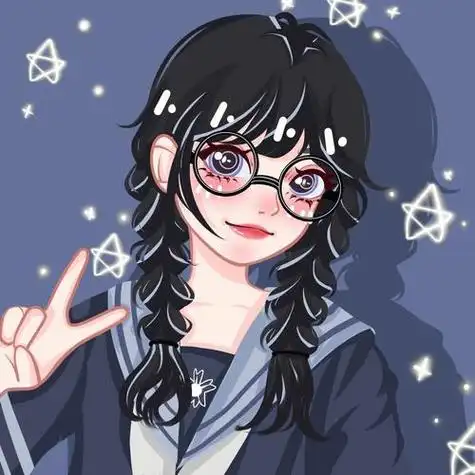 眼镜女卡通头像微信头像