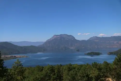 心灵回响,深蓝色的泸沽湖