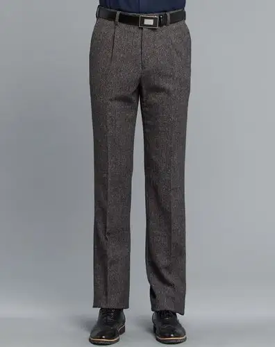 咖灰色时尚商务西裤