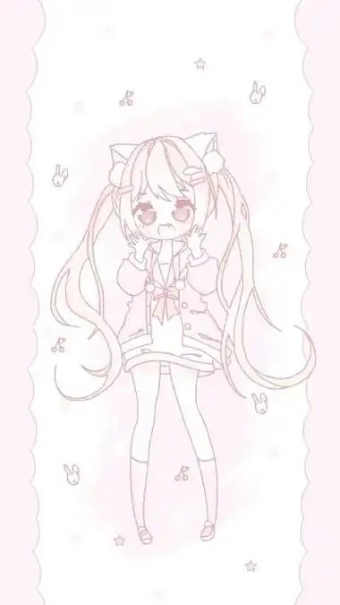 少女公主q萌版简笔画