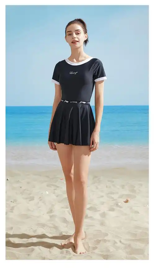 馆专用游泳衣连体保守游泳套装 【193连体三角泳衣】收藏加购有惊喜 l