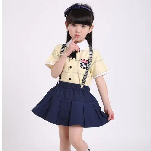 2018新款小学生校服英伦风幼儿园园服夏季幼儿园园服夏装短袖批发