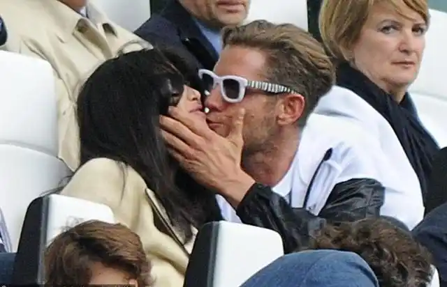 朱珠与尤文老板拉波埃尔坎.