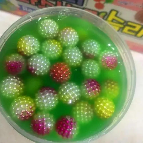 跨境热销草莓史莱姆水晶泥 儿童安全无毒diy彩泥厂家直销现货供应