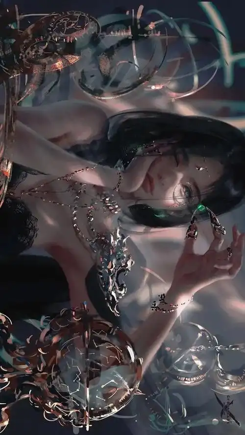 cr:wlop一鬼一刀,护你周全.高清动漫插画壁纸,鬼刀