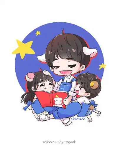 tfboys jackson 易烊千玺 手绘 cr.微博@kumapark_喵