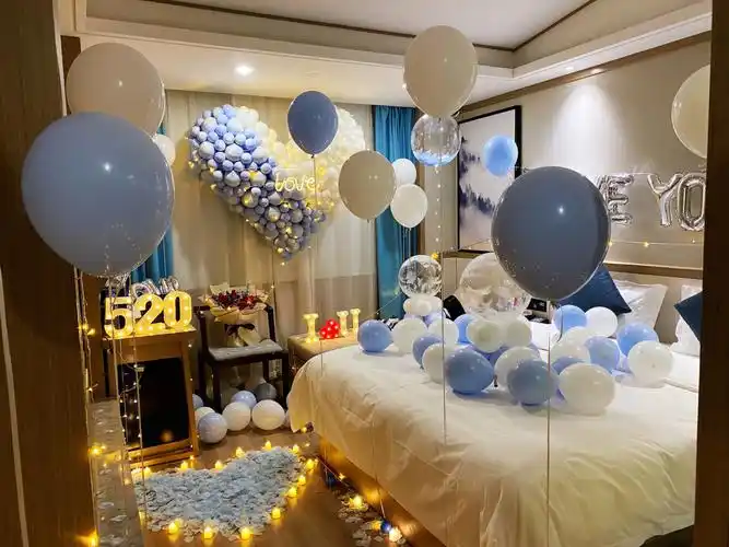 酒店房间表白布置