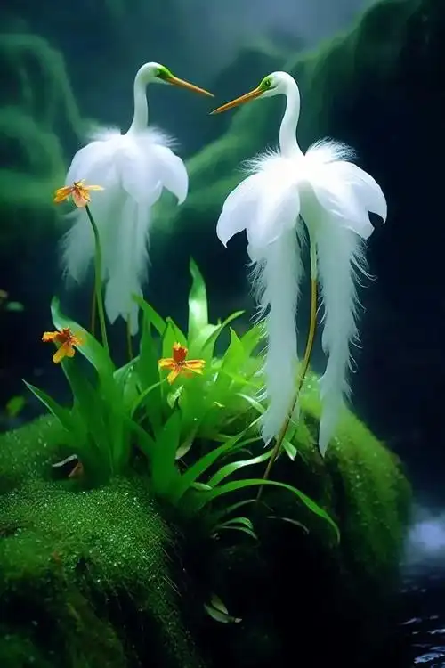 一组神奇的花草